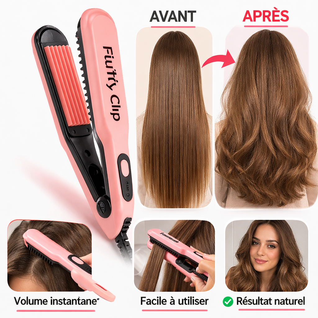 Fer à crêper Fluffy Clip – Volume cheveux instantané | مكواة تكثيف الشعر